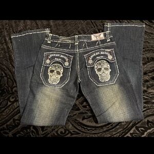 Vintage / Y2K Laguna Beach Skull Pocket Jeans Women’s 28
